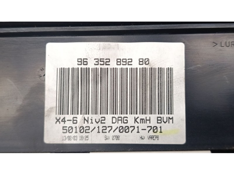 Recambio de cuadro instrumentos para citroën c5 i (dc_) 1.8 16v (dc6fzb, dc6fze) referencia OEM IAM   