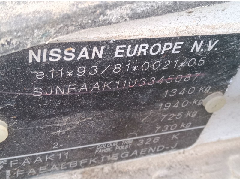 nissan micra ii (k11) del año 2000