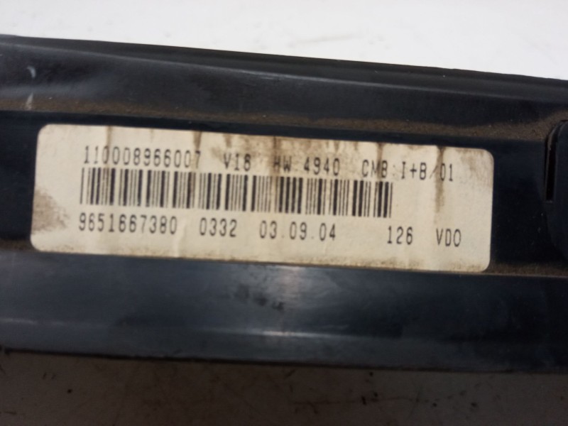 Recambio de cuadro instrumentos para citroën xsara picasso (n68) 1.6 hdi referencia OEM IAM 965166380  