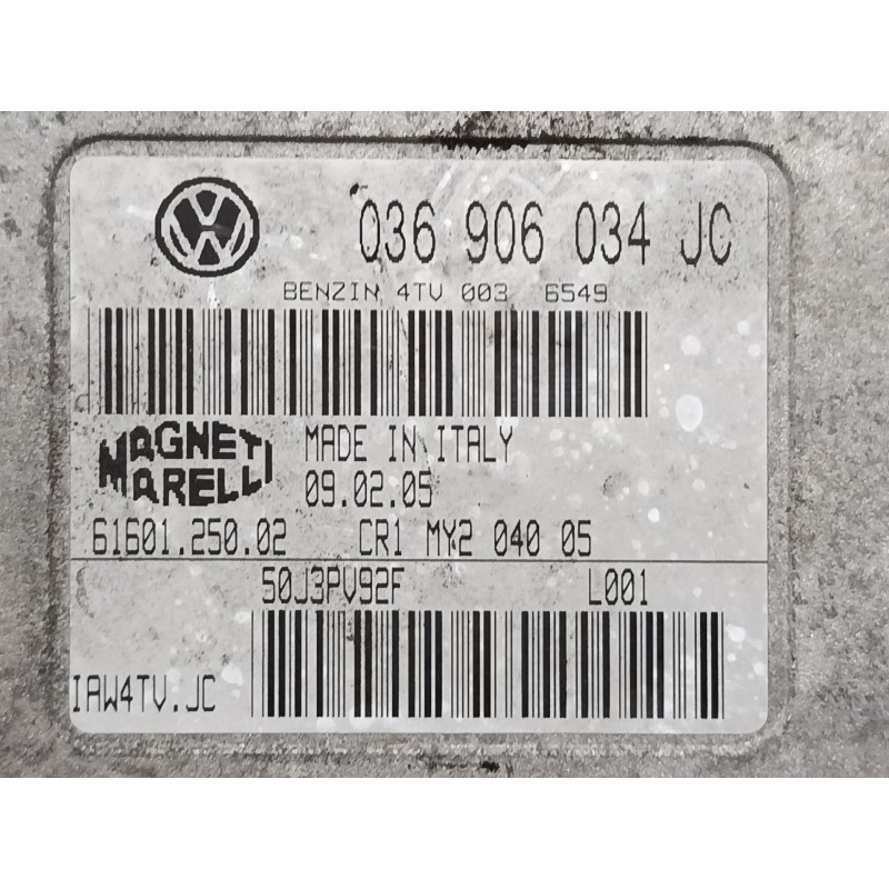 Recambio de centralita motor uce para volkswagen polo iv (9n_, 9a_) 1.4 16v referencia OEM IAM 036906034  