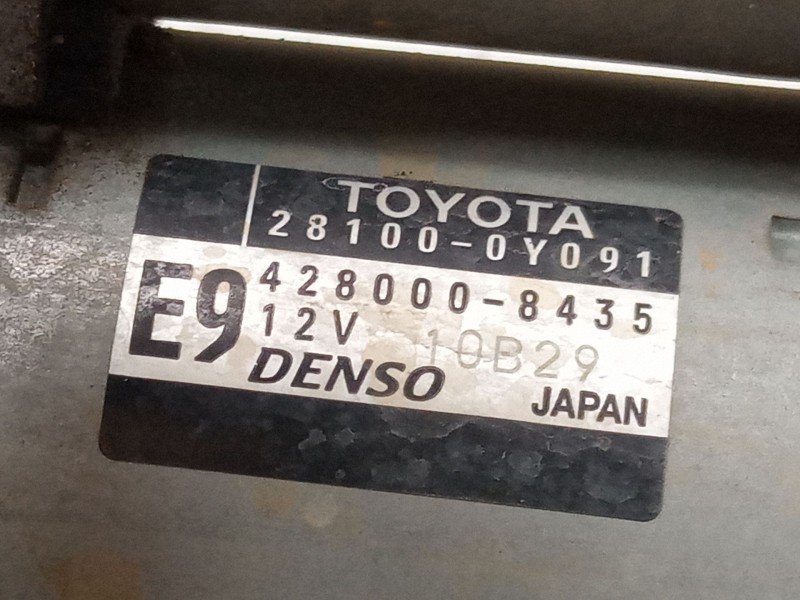 Recambio de motor arranque para toyota yaris (_p13_) 1.5 (nsp131_) referencia OEM IAM 4280008435  
