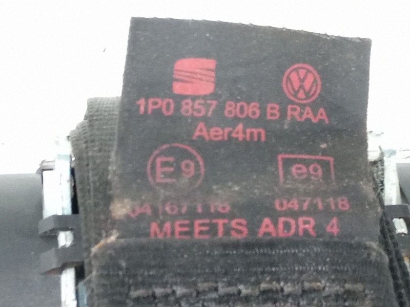 Recambio de cinturon seguridad trasero derecho para seat leon (1p1) 1.6 referencia OEM IAM   