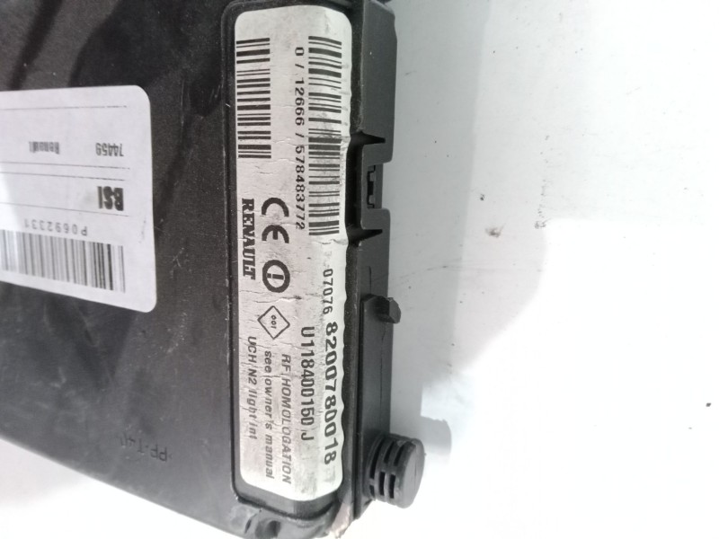 Recambio de bsi para renault grand scénic ii (jm0/1_) 1.5 dci (jm1e) referencia OEM IAM 8200780018 U118400150J  Recambio de bsi para renault grand scénic ii (jm0/1_) 1.5 dci (jm1e) referencia OEM IAM 8200780018 U118400150J