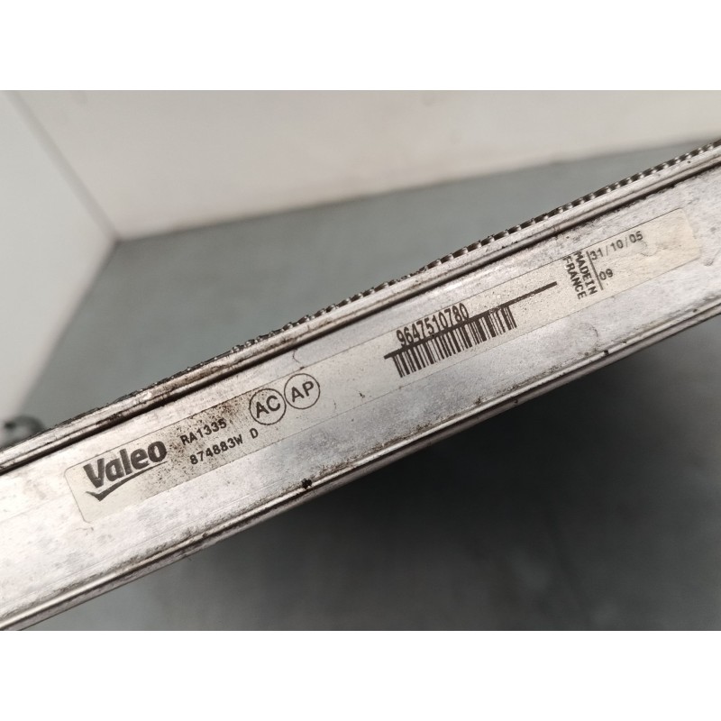 Recambio de radiador agua para peugeot 206 hatchback (2a/c) 2.0 hdi 90 referencia OEM IAM 9647510780  