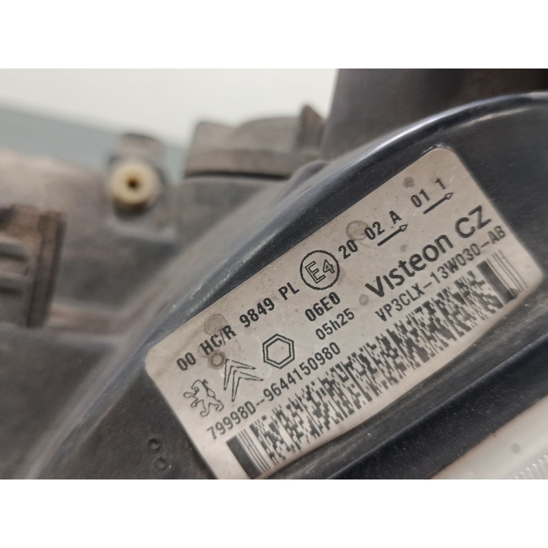 Recambio de faro izquierdo para peugeot partner origin monospace (g_) 1.6 hdi 75 referencia OEM IAM 9644150980  