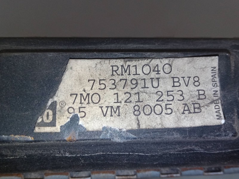 Recambio de radiador agua para ford galaxy i (wgr) 1.9 tdi referencia OEM IAM 7M0121253B  