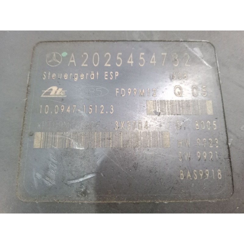 Recambio de abs para mercedes-benz clase c (w202) c 200 cdi (202.134) referencia OEM IAM A2025454732  10.0947-1512.3
