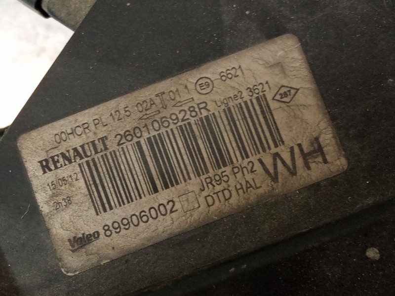 Recambio de faro derecho para renault grand scénic iii (jz0/1_) 1.5 dci referencia OEM IAM   