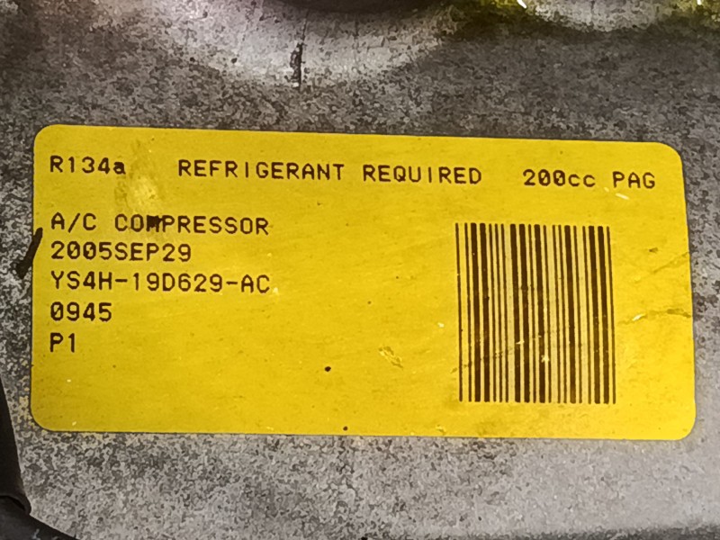 Recambio de compresor a/a para ford fusion (ju_) 1.6 referencia OEM IAM YS4H19D629AC  