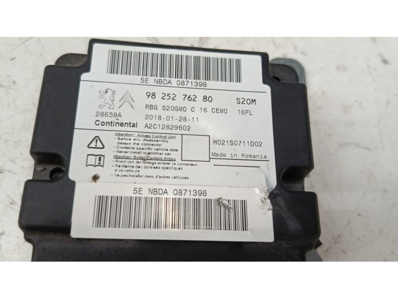 Recambio de centralita airbag para opel crossland x / crossland (p17, p2qo) 1.2 (75) referencia OEM IAM 9825276280  