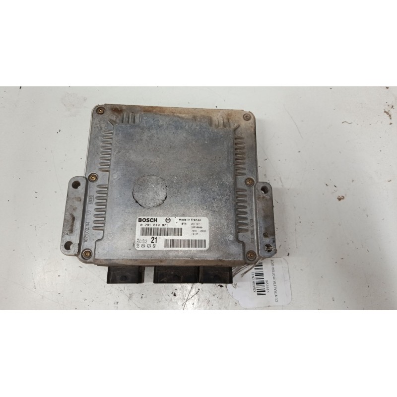 Recambio de centralita motor uce para citroën xsara (n1) 2.0 hdi 109 referencia OEM IAM 9645442480 0281010871 