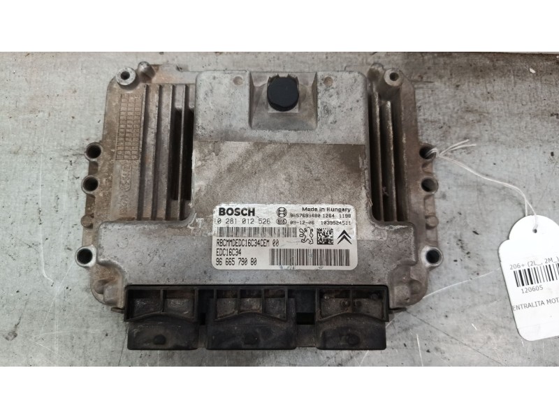 Recambio de centralita motor uce para peugeot 206+ (2l_, 2m_) 1.4 hdi eco 70 referencia OEM IAM 9666579080  