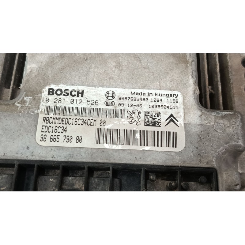 Recambio de centralita motor uce para peugeot 206+ (2l_, 2m_) 1.4 hdi eco 70 referencia OEM IAM 9666579080  