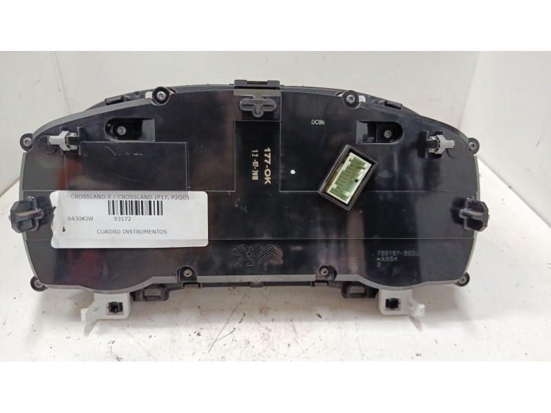 Recambio de cuadro instrumentos para opel crossland x / crossland (p17, p2qo) 1.2 (75) referencia OEM IAM 982820788000  