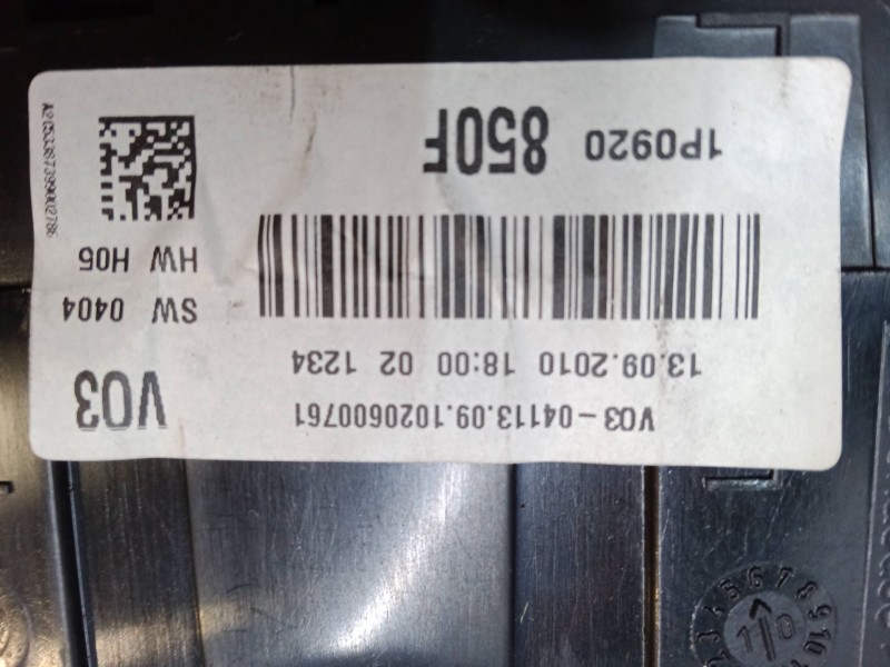 Recambio de cuadro instrumentos para seat leon (1p1) 1.2 tsi referencia OEM IAM 1P0920850F  