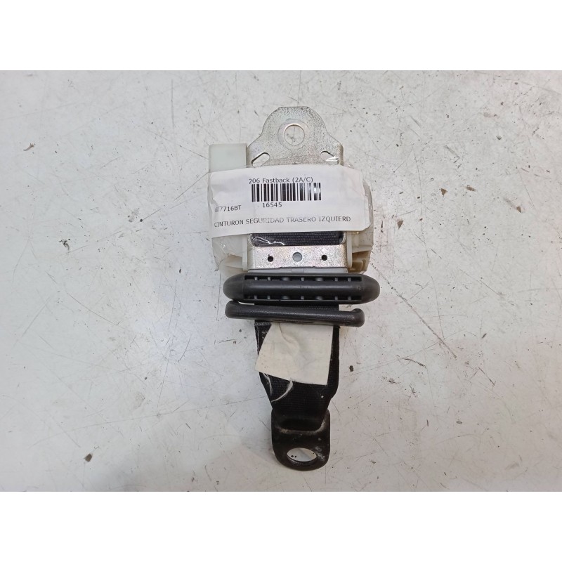 Recambio de cinturon seguridad trasero izquierdo para peugeot 206 hatchback (2a/c) 1.6 i referencia OEM IAM   