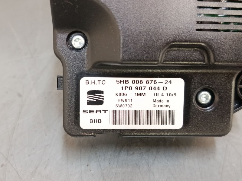 Recambio de mando climatizador para seat leon (1p1) 1.9 tdi referencia OEM IAM 1P0907044D  