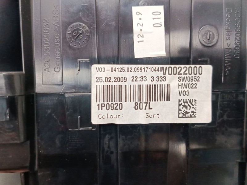 Recambio de cuadro instrumentos para seat leon (1p1) 1.9 tdi referencia OEM IAM 1P0920807L 110080368023 