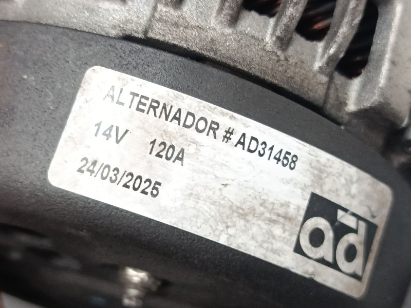Recambio de alternador para ford fusion (ju_) 1.6 tdci referencia OEM IAM AD31458  