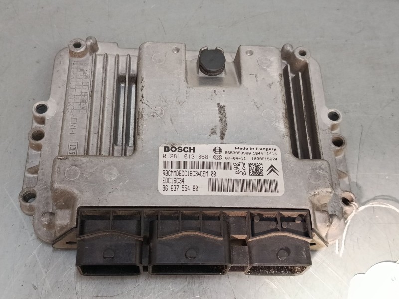 Recambio de centralita motor uce para peugeot 207/207+ (wa_, wc_) 1.6 hdi referencia OEM IAM 9663755480 0281013868 