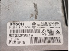 Recambio de centralita motor uce para peugeot 207/207+ (wa_, wc_) 1.6 hdi referencia OEM IAM 9663755480 0281013868  2