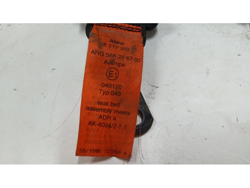 Recambio de cinturon seguridad delantero derecho para bmw 5 touring (e39) 520 i referencia OEM IAM   