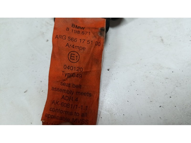 Recambio de cinturon seguridad delantero izquierdo para bmw 5 touring (e39) 520 i referencia OEM IAM   
