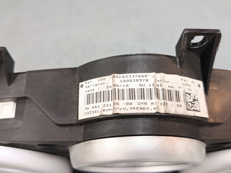 Recambio de cuadro instrumentos para peugeot 207/207+ (wa_, wc_) 1.6 hdi referencia OEM IAM 9666133180 A2C53337660 
