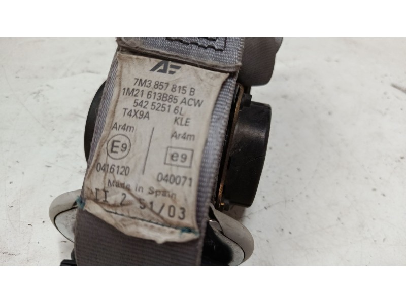 Recambio de cinturon seguridad tercera fila izquierdo para ford galaxy i (wgr) 1.9 tdi referencia OEM IAM   