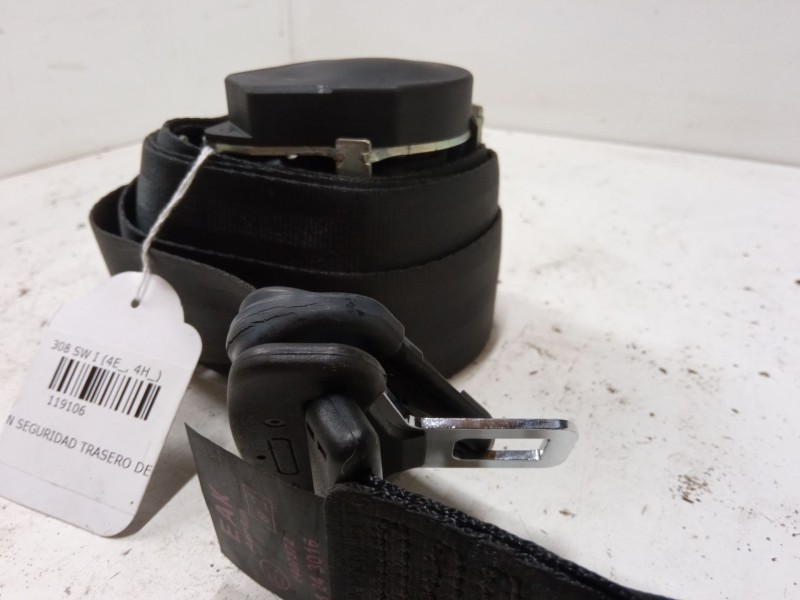 Recambio de cinturon seguridad trasero derecho para peugeot 308 sw i (4e_, 4h_) 1.6 hdi referencia OEM IAM   