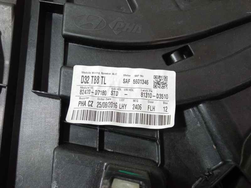 Recambio de elevalunas electrico delantero izquierdo para hyundai tucson (tl, tle) 1.7 crdi referencia OEM IAM 82470D7180  