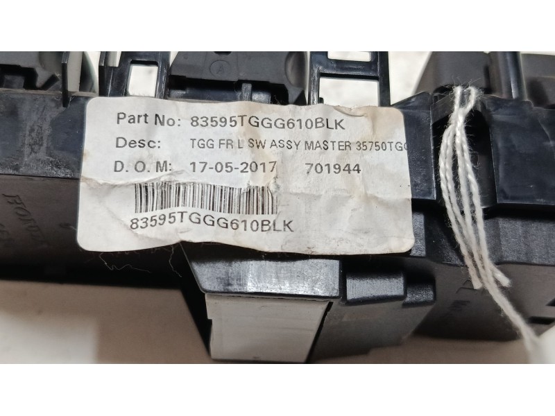 Recambio de mando elevalunas delantero izquierdo para honda civic x hatchback (fc_, fk_) 1.0 vtec referencia OEM IAM 83595TGGG61