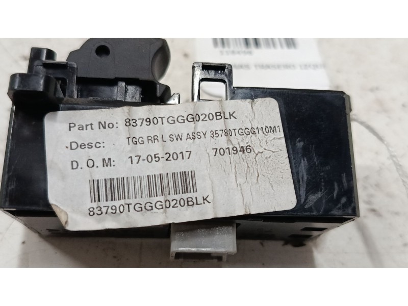 Recambio de mando elevalunas trasero izquierdo para honda civic x hatchback (fc_, fk_) 1.0 vtec referencia OEM IAM   