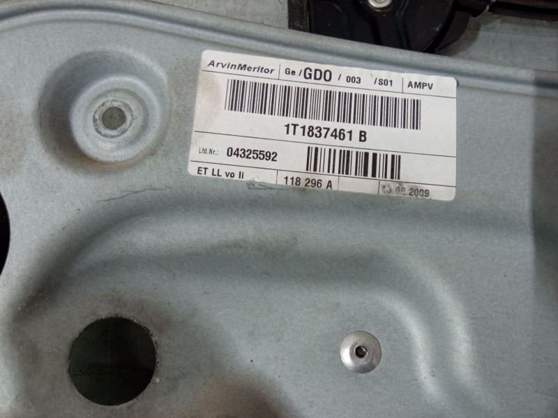 Recambio de elevalunas electrico delantero izquierdo para volkswagen touran (1t1, 1t2) 2.0 tdi referencia OEM IAM   