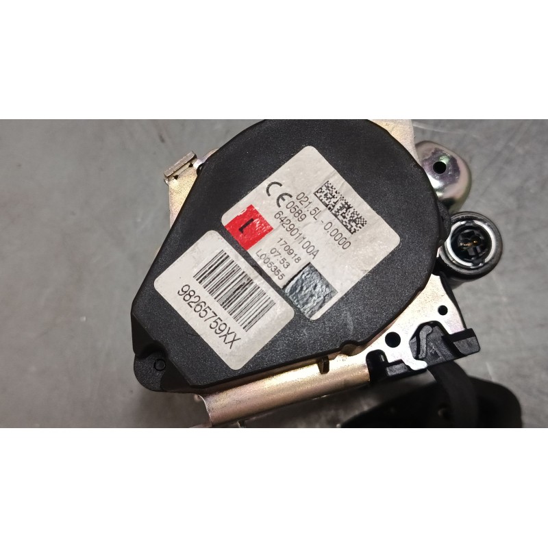 Recambio de cinturon seguridad trasero izquierdo para citroën c3 iii (sx) 1.2 thp 110 referencia OEM IAM 98265759xx  