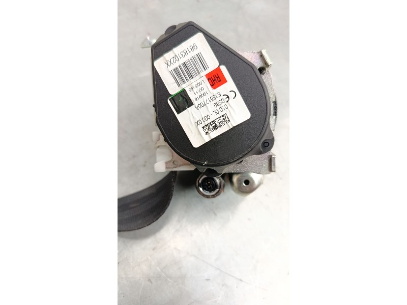 Recambio de cinturon seguridad delantero izquierdo para citroën c3 iii (sx) 1.2 thp 110 referencia OEM IAM 98183102XX  
