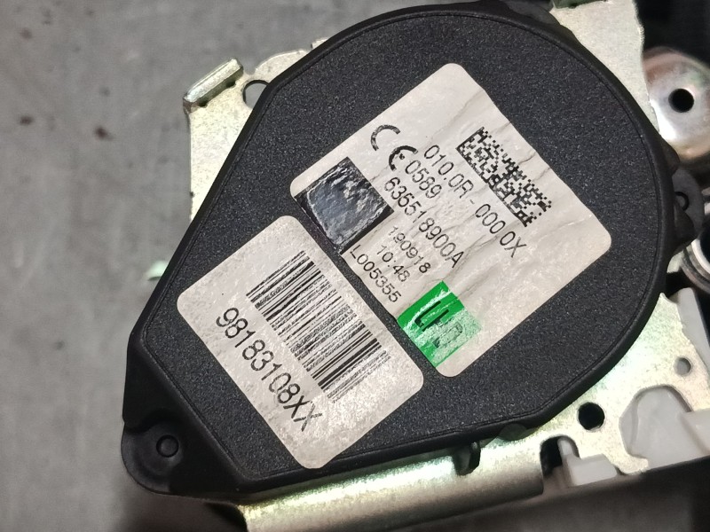 Recambio de cinturon seguridad delantero derecho para citroën c3 iii (sx) 1.2 thp 110 referencia OEM IAM 98183108XX 635518900A 