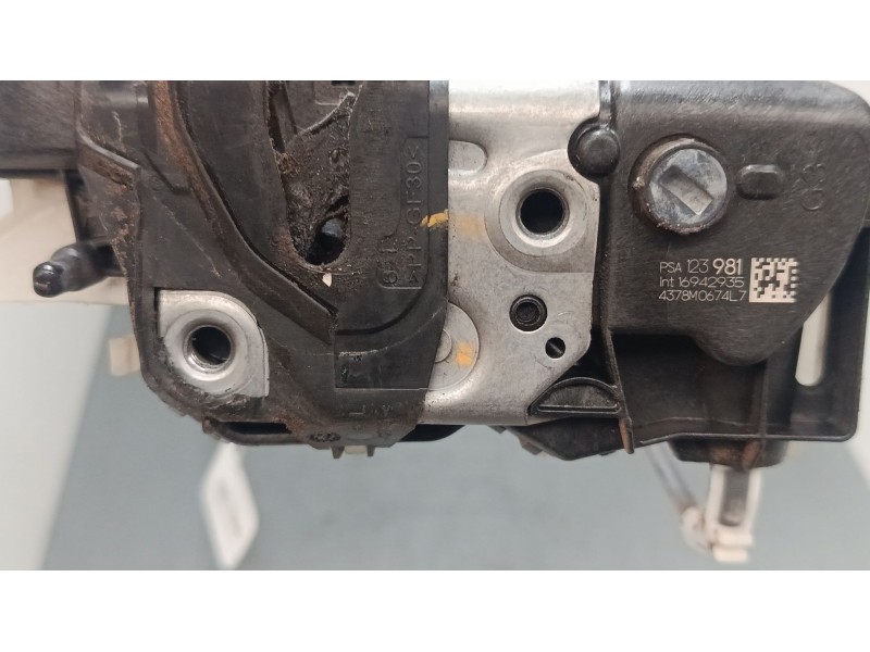 Recambio de cerradura puerta delantera izquierda para citroën c3 iii (sx) 1.2 thp 110 referencia OEM IAM PSA123981 9812398180 
