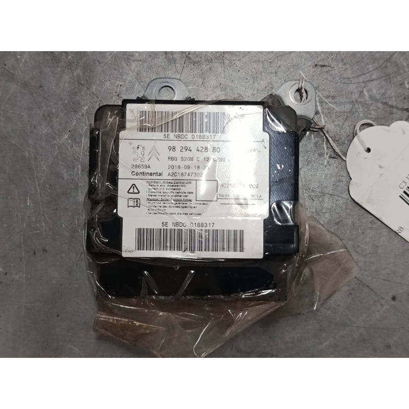 Recambio de centralita airbag para citroën c3 iii (sx) 1.2 thp 110 referencia OEM IAM 9829442880 A2C18747302 