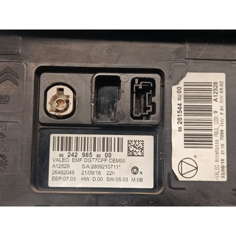 Recambio de pantalla multifuncion para citroën c3 iii (sx) 1.2 thp 110 referencia OEM IAM 982429858000 98261544XU00 