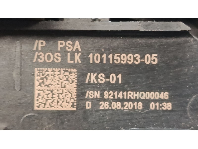 Recambio de mando luces para citroën c3 iii (sx) 1.2 thp 110 referencia OEM IAM 98262556ZD  