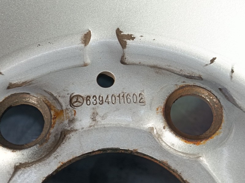 Recambio de llanta chapa 16´´ para mercedes-benz vito / mixto furgoneta (w639) 109 cdi (639.601, 639.603, 639.605) referencia OE