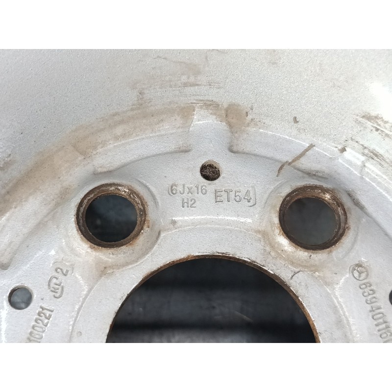 Recambio de llanta chapa 16´´ para mercedes-benz vito / mixto furgoneta (w639) 109 cdi (639.601, 639.603, 639.605) referencia OE