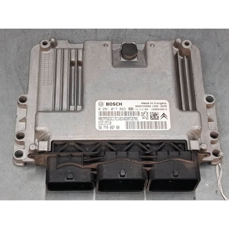 Recambio de centralita motor uce para peugeot partner tepee 1.6 hdi / bluehdi 75 referencia OEM IAM 9677006780 0281017863 