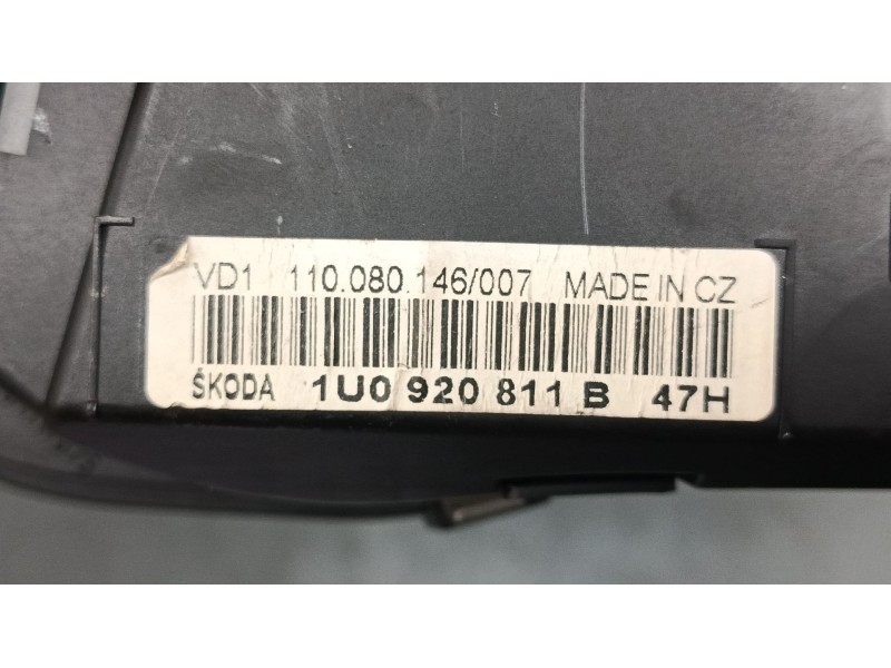 Recambio de cuadro instrumentos para skoda octavia i (1u2) 1.6 referencia OEM IAM 1U0920811B 110080146007 