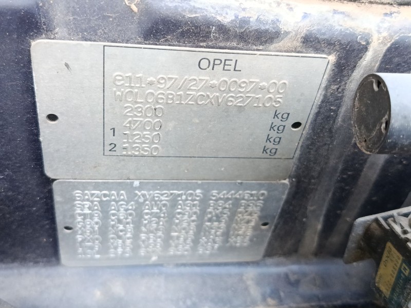opel frontera b (u99) del año 1999