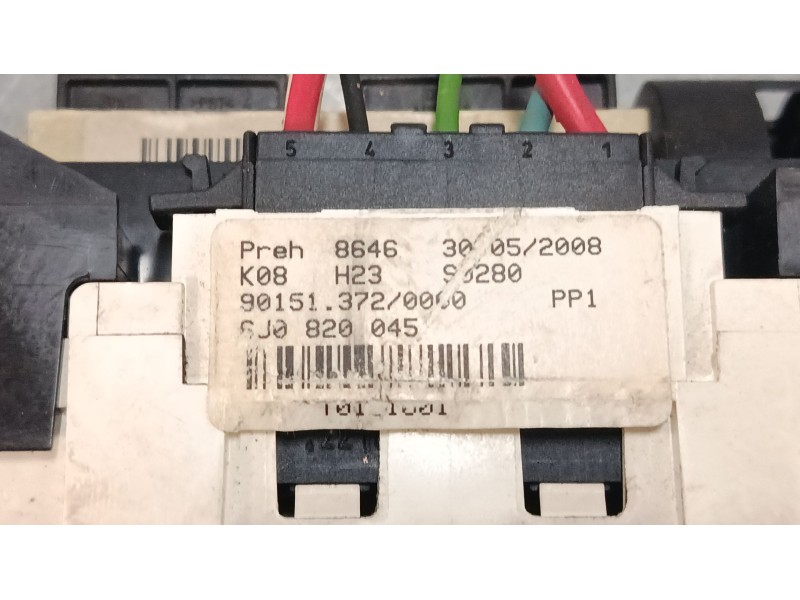 Recambio de mando calefaccion / a/a para seat ibiza iv (6j5, 6p1) 1.2 referencia OEM IAM 6J0820045  