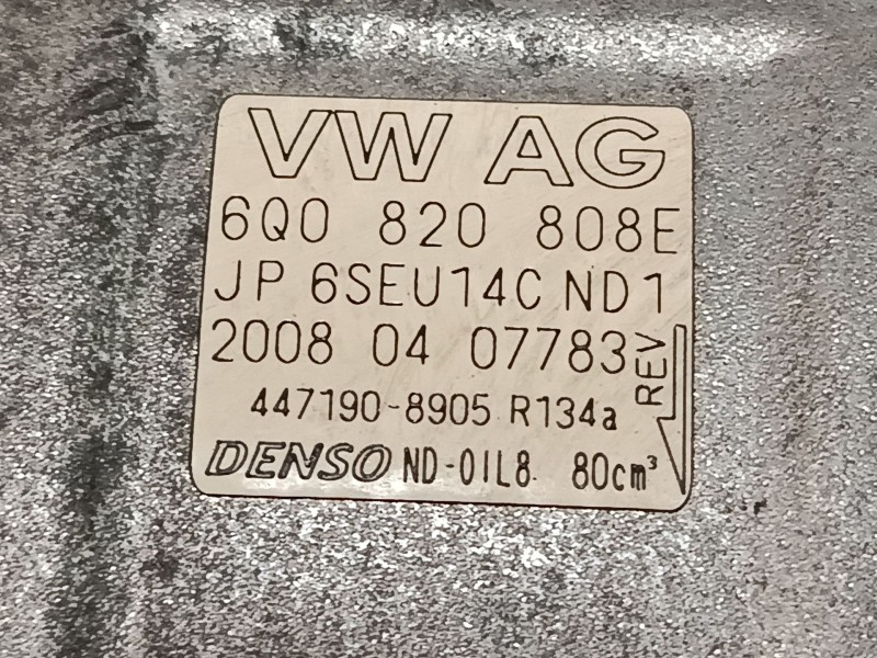 Recambio de compresor a/a para seat ibiza iv (6j5, 6p1) 1.2 referencia OEM IAM 6Q0820808E 6SEU14C 