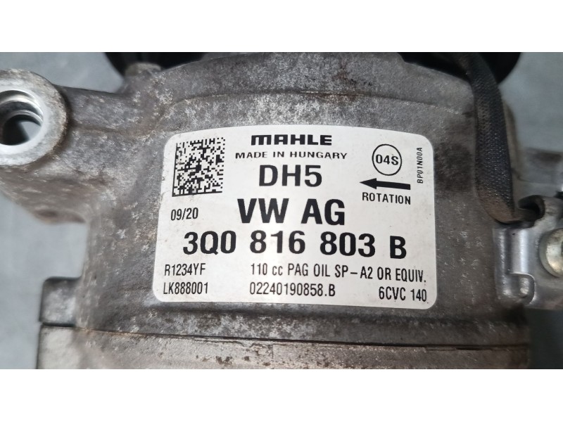 Recambio de compresor a/a para skoda fabia iii (nj3) 1.0 referencia OEM IAM   