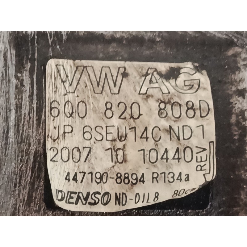 Recambio de compresor a/a para seat ibiza iii (6l1) 1.4 16v referencia OEM IAM 6Q0820808D 6SEU14C 
